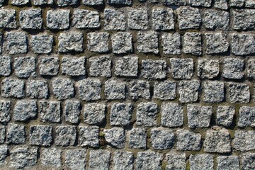 Ściana elewacyjna z kostki brukowej © ukasz