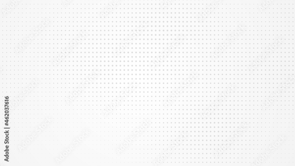 Poster Dot white gray pattern gradient light texture background. Abstract  technology big data digital background. 3d rendering.