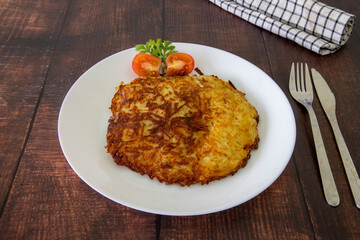Swiss potato cake called Roesti