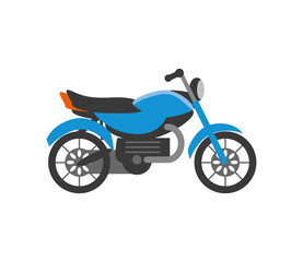 Fototapeta premium blue motorcycle transport