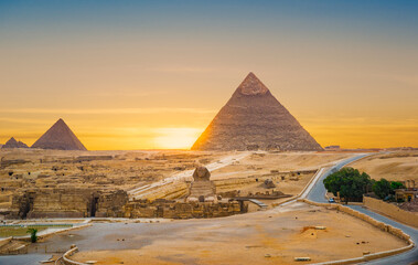 Plateau with pyramids