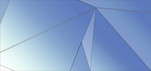 Fototapeta premium Blue Abstract Geometric Background