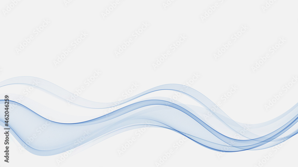 Wall mural blue abstract wave. abstract vector background wave