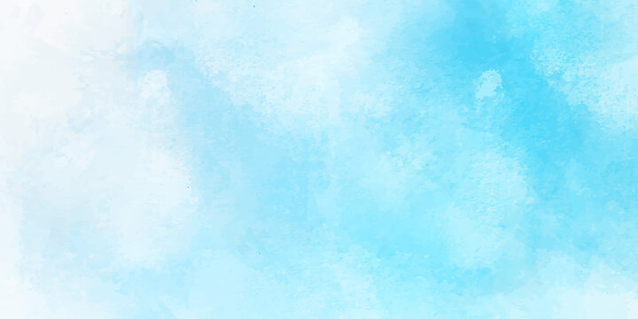 Sky blue shades watercolor background. blue watercolors, abstract background. 