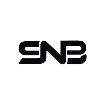 SNB Letter Initial Logo Design Template Vector Illustration.