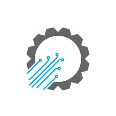 Process icon isolated on white background