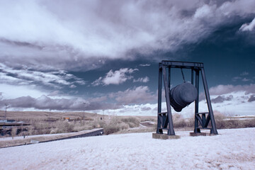 infrared photography - surreal ir photo of landscape with trees under cloudy sky - the art of our...