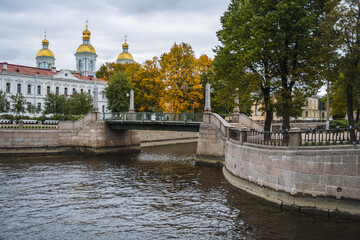 St Nicholas Naval Cathedral, St Petersburg, Russia.