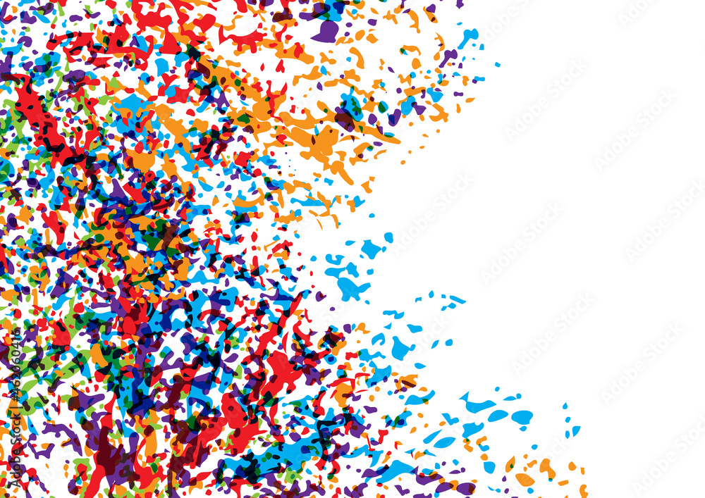 Aufkleber abstract vector splatter multicolor background design. illustration vector design.