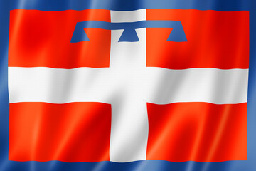 Piedmont region flag, Italy