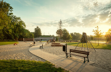 Jordan's park (park Jordana) in Krakow, Poland