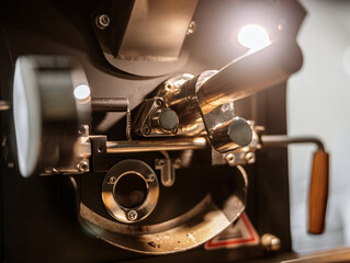 Parts of professional equipment for roasting coffee beans