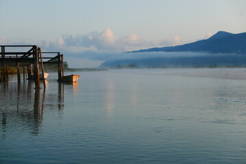 pier in the morning