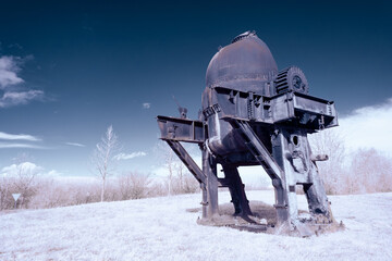 infrared photography - surreal ir photo of landscape with trees under cloudy sky - the art of our...