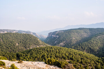 Fototapeta na wymiar Hondares gorge in the Sierra de Moratalla. Spain