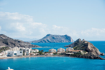 Two Aguilas bays from the castle