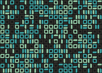 Abstract Geometric Pattern generative computational art illustration