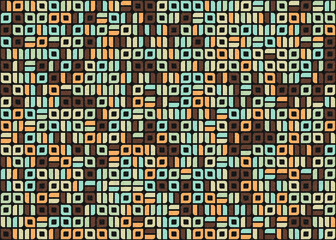 Abstract Geometric Pattern generative computational art illustration