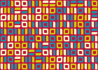 Abstract Geometric Pattern generative computational art illustration