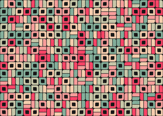 Abstract Geometric Pattern generative computational art illustration