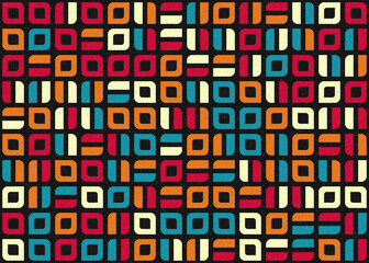 Abstract Geometric Pattern generative computational art illustration
