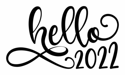 Hello 2022 SVG Design | Happy New Year SVG Cut File for Cutting