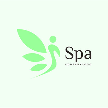 Spa healthy logo vector image