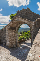 Vela Vrata,the large stone gate of old town Buzet