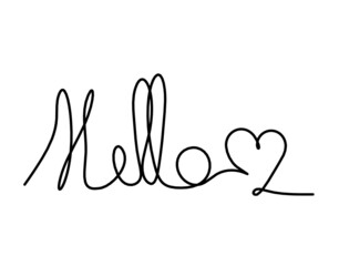 Calligraphic inscription of word 