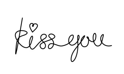 Calligraphic inscription of word 