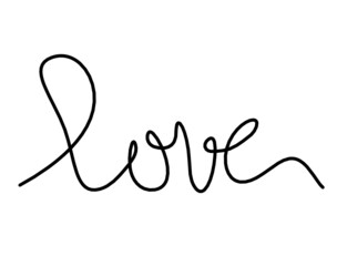 Obraz premium Calligraphic inscription of word 