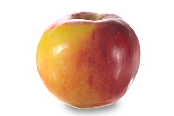 red apple, still life on white