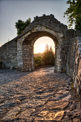 Vela Vrata,the large stone gate of old town Buzet