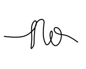 Calligraphic inscription of word 