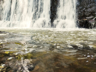 waterfall in the mountains