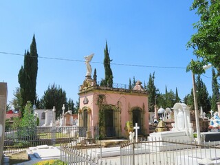mausoleum in a cemetery, Mexico