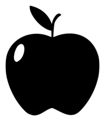 Apple fruit vector illustration. A flat illustration design used for apple fruit icon, on a white background.