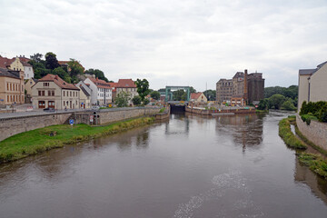 Saale in Bernburg