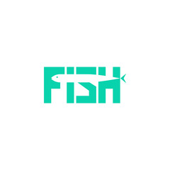 Obraz premium Fish. Logo template.