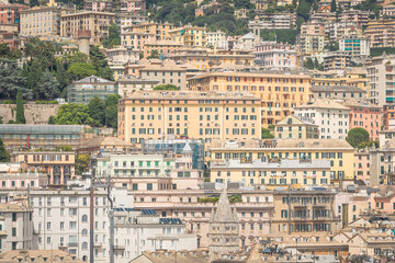 Vue de la ville de Gênes, Ligurie, Italie.