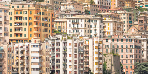 Vue de la ville de Gênes, Ligurie, Italie.