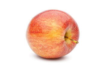 Red and yellow apple isolated on white background, clipping path, full depth of field