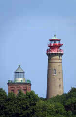 Fototapeta na wymiar Leuchttürme am Kap Arkona auf Rügen