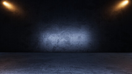 Product showcase spotlight background,.3D rendering