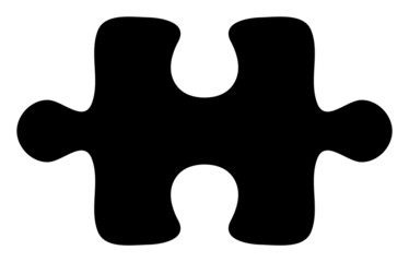 Puzzle item vector illustration. A flat illustration design used for puzzle item icon, on a white background.