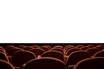 movie theater with isolated white area