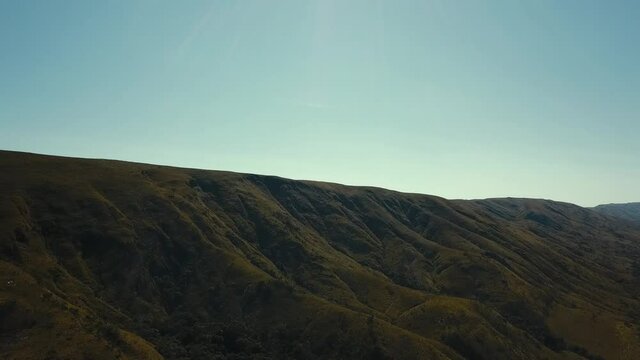 Aerial view of the Serra da Canastra mountains, Brazil.