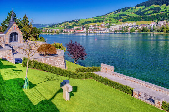 Astrid-Kapelle von K&uuml;ssnacht am Vierwaldst&auml;ttersee, Schwyz, Schweiz