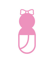 baby girl pictogram