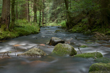 Long Exposure river in Black Forest, Germany